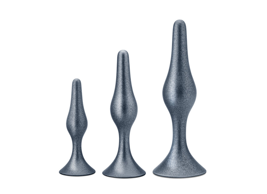 Blush Anal Adventures Matrix Genesis Silicone Graduated Tapered Butt Plug Set