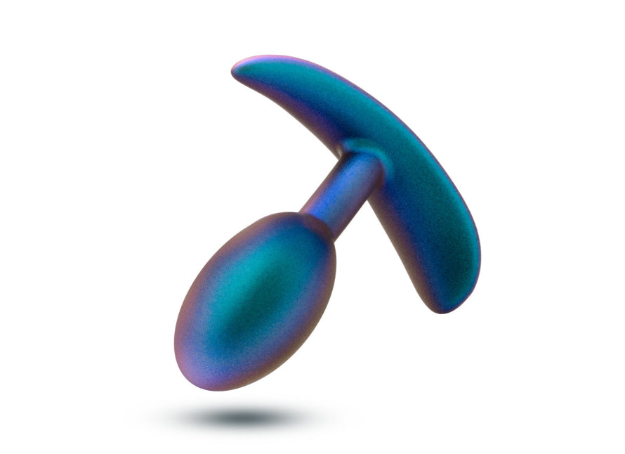 Blush Anal Adventures Matrix Nebula Plug Small Silicone Weighted Rumbly Butt Plug