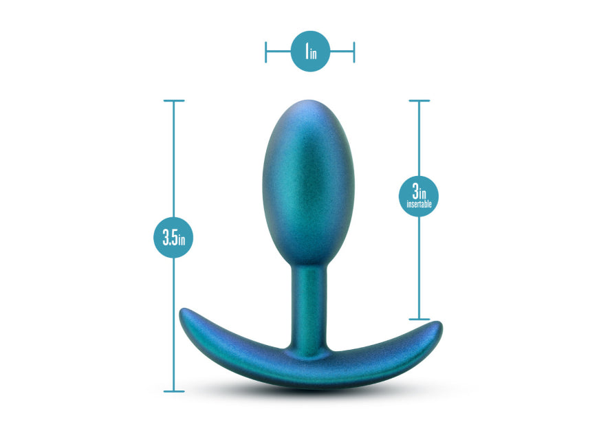 Blush Anal Adventures Matrix Nebula Plug Small Silicone Weighted Rumbly Butt Plug