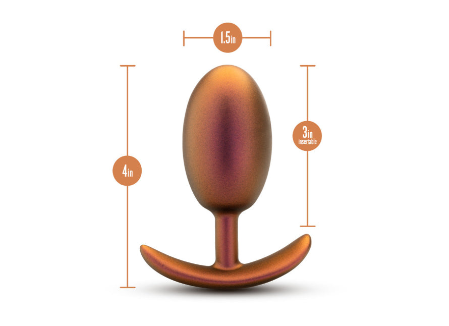 Blush Anal Adventures Matrix Neutron Plug Medium Silicone Weighted Rumbly Butt Plug