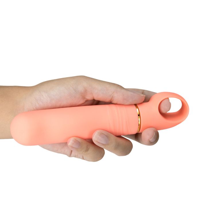 Blush Aria Smokin AF Rumbly Silicone Vibrator With Loop Handle