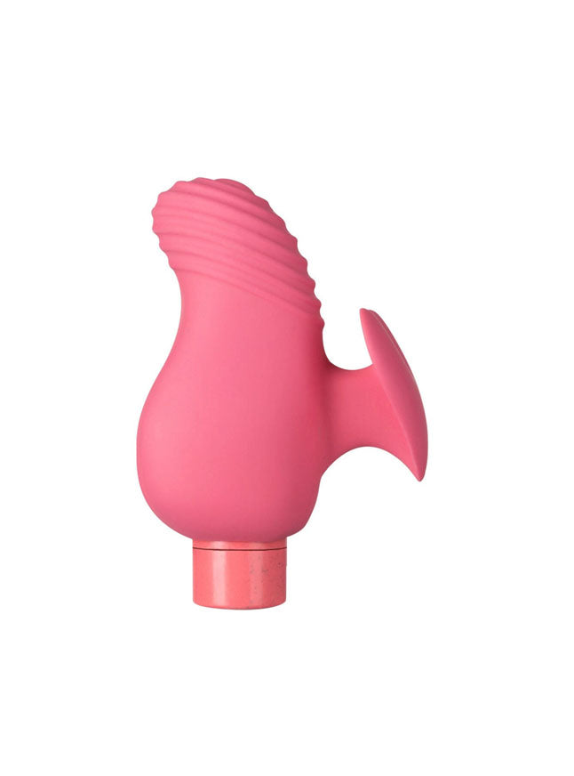 Blush Gaia Eco Love Rechargeable Bullet And Silicone Heart Finger Sleeve
