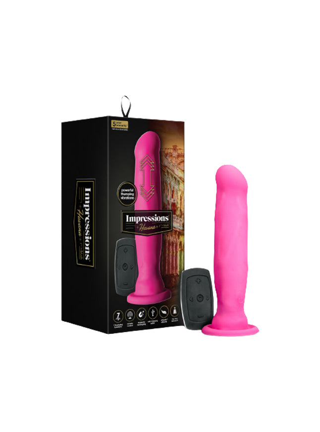 Blush Impressions Havana Rechargeable Thumping Suction Cup Remote Control Silicone Dildo