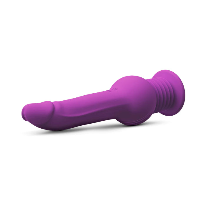 Blush Impressions New York Gyroquake Rechargeable Rumbly Thumping Silicone Suction Cup Dildo