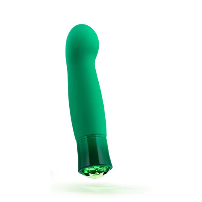 Blush Oh My Gem Enchanting Emerald Rechargeable Warming Silicone Curved G-Spot Vibrator