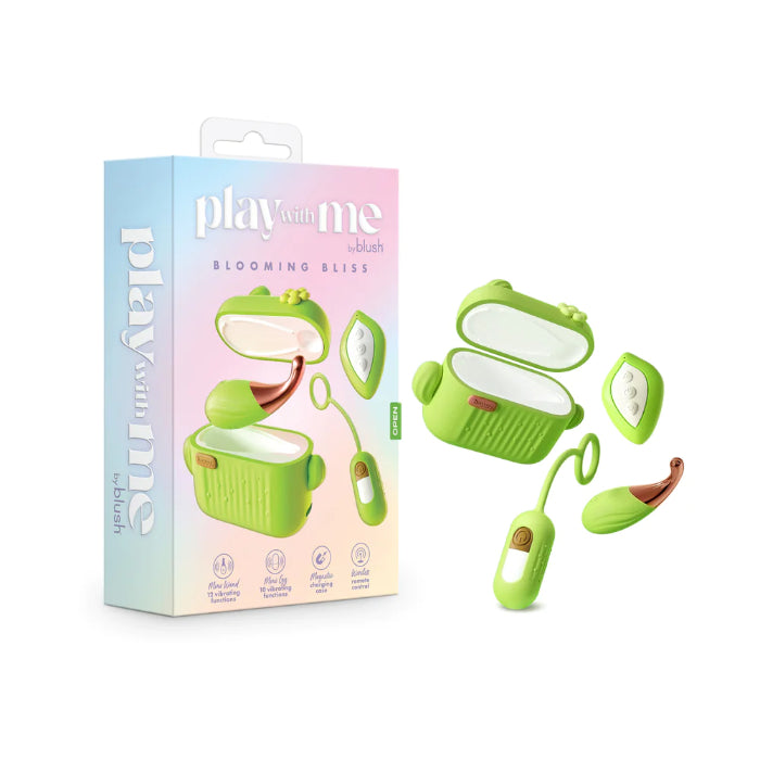 Blush Play With Me Blooming Bliss Rechargeable Remote-Controlled Vibrator Set With Storage Case