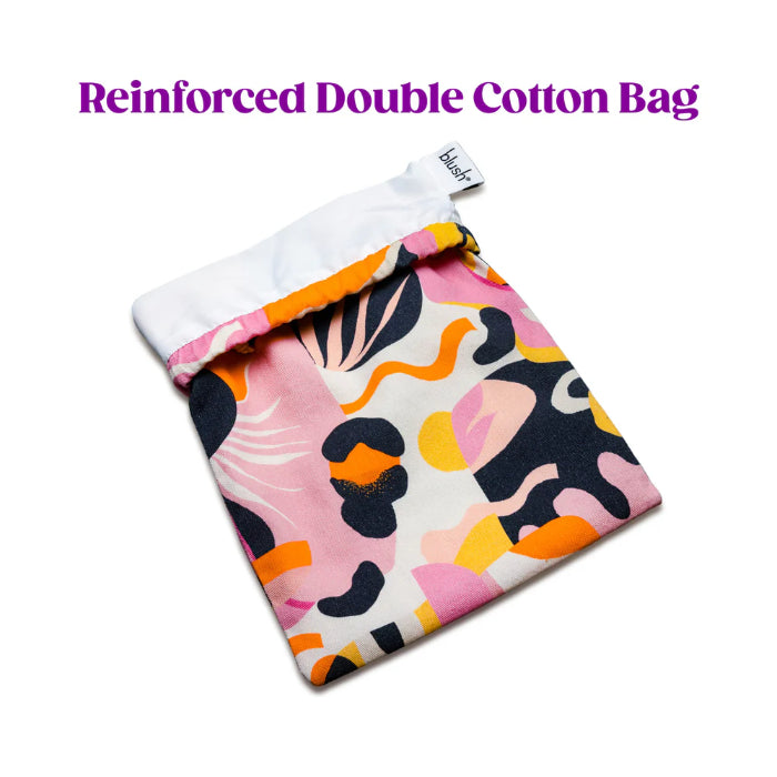 Blush The Collection Burst Drawstring Cotton Toy Bag