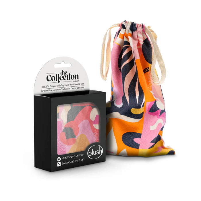 Blush The Collection Burst Drawstring Cotton Toy Bag