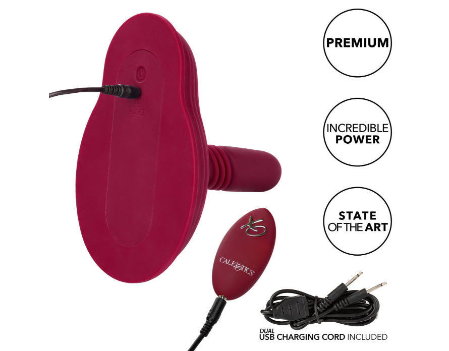 CalExotics Dual Rider Thrust And Grind Remote Control Rechargeable Silicone Thrusting And Vibrating Grinding Pad