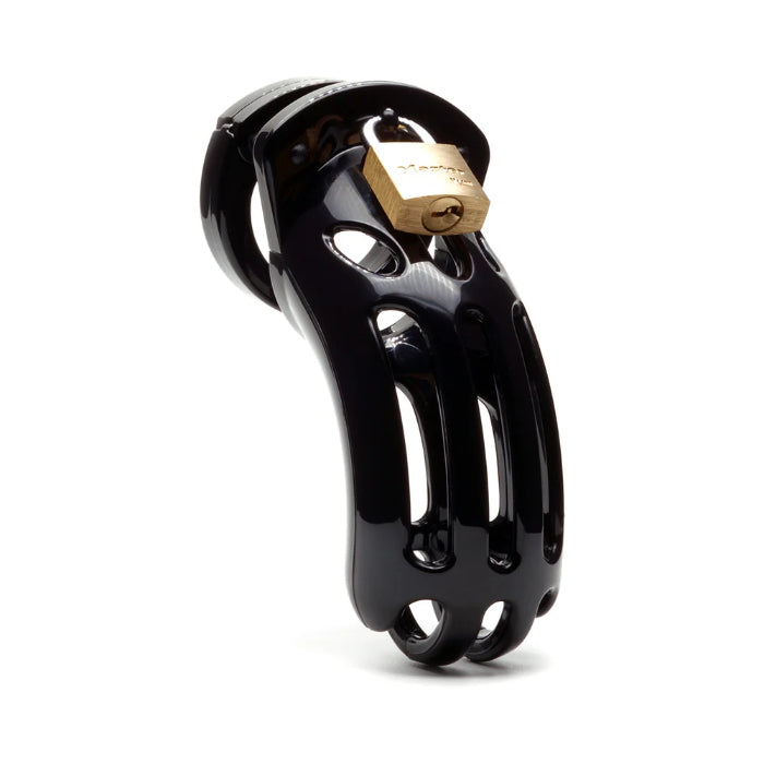 CB-X The Curve Black Breathable Large Locking Chastity Cage Kit