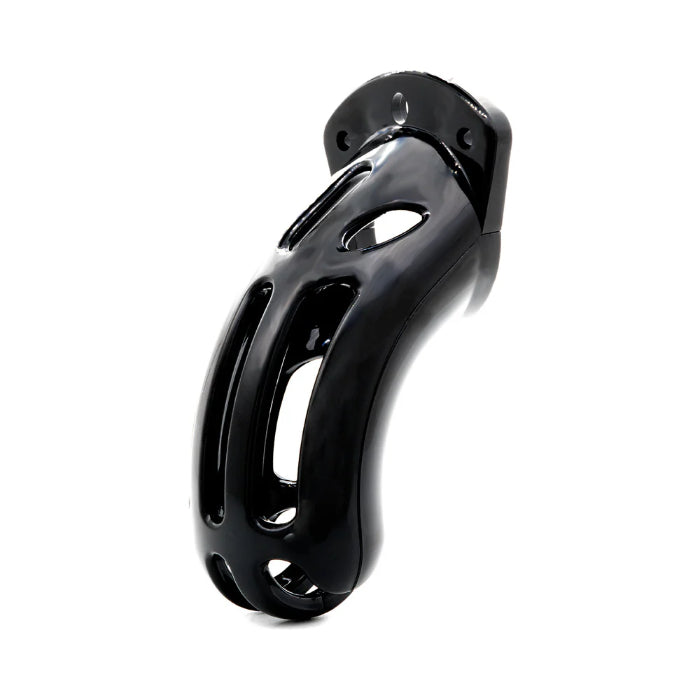 CB-X The Curve Black Breathable Large Locking Chastity Cage Kit