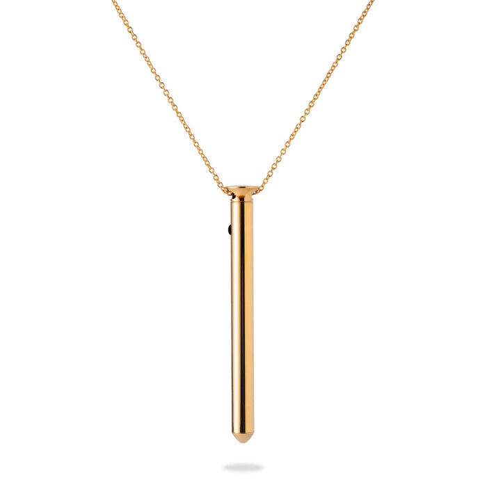 Crave Vesper 2 24kt Gold Plated Wearable Rechargeable Vibrator Pendant Necklace