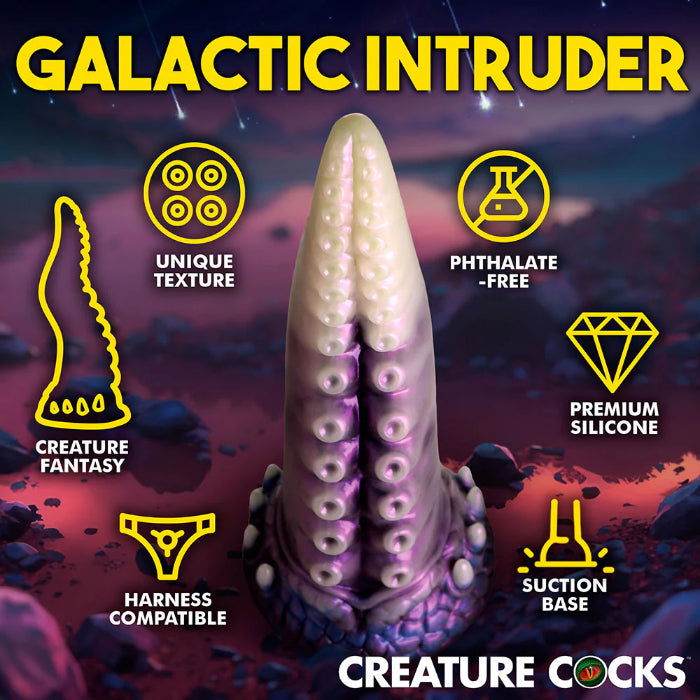 Creature Cocks Astropus Tentacle Textured Fantasy Shaped Harnessable Silicone Dildo With Suction Cup