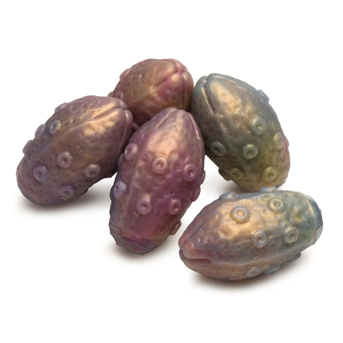 Creature Cocks Deep Invader Tentacle Textured Extra Large Ovipositor Fantasy Shaped Harnessable Dildo with Silicone Eggs