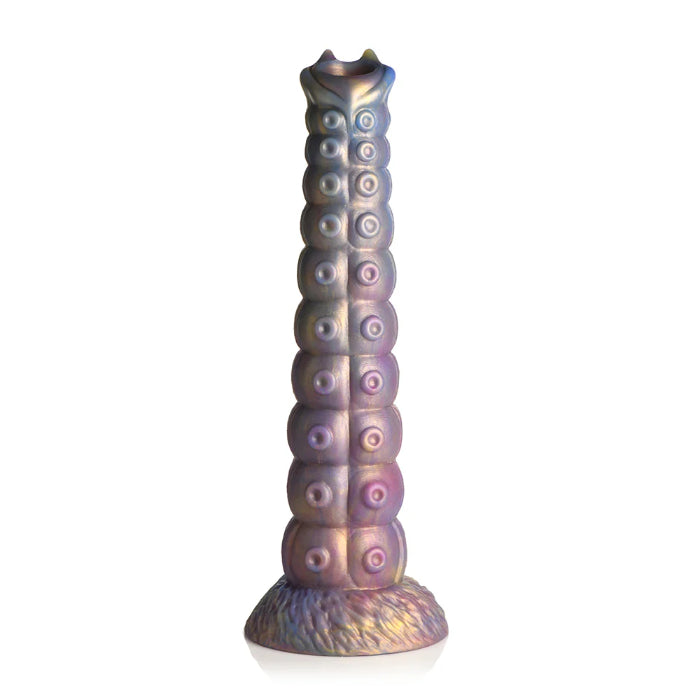 Creature Cocks Deep Invader Tentacle Textured Extra Large Ovipositor Fantasy Shaped Harnessable Dildo with Silicone Eggs