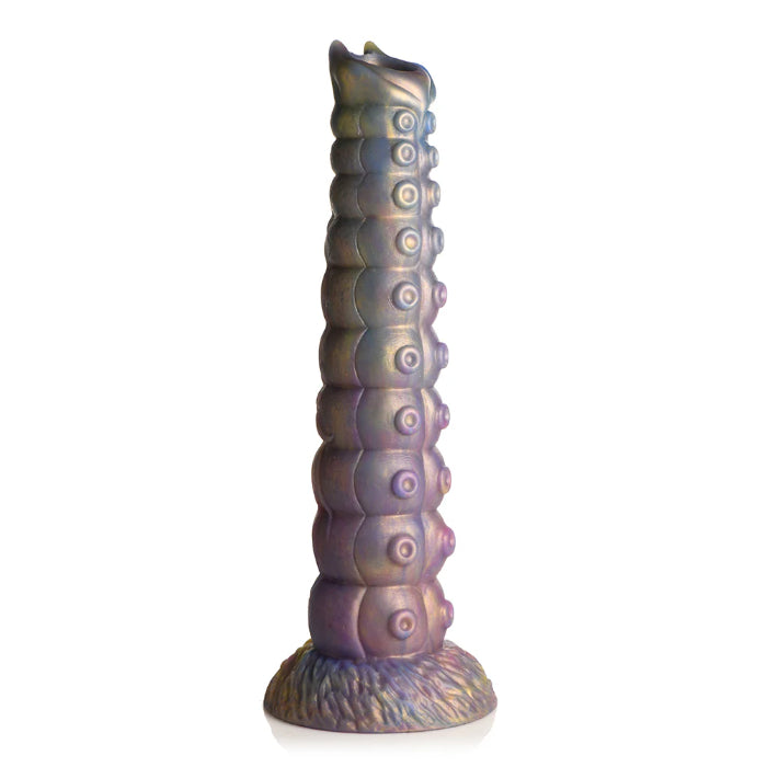 Creature Cocks Deep Invader Tentacle Textured Extra Large Ovipositor Fantasy Shaped Harnessable Dildo with Silicone Eggs