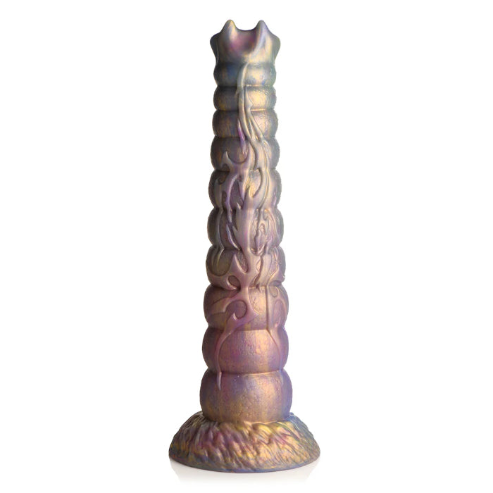 Creature Cocks Deep Invader Tentacle Textured Extra Large Ovipositor Fantasy Shaped Harnessable Dildo with Silicone Eggs