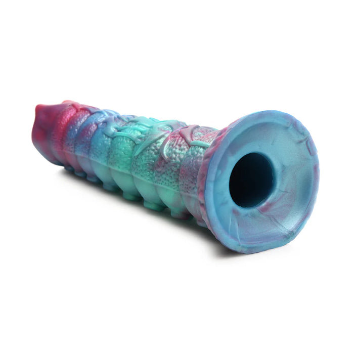 Creature Cocks Galactic Silicone Ovipositor Dildo Tentacle Textured Fantasy Shaped Harnessable Silicone Dildo with Silicone Eggs
