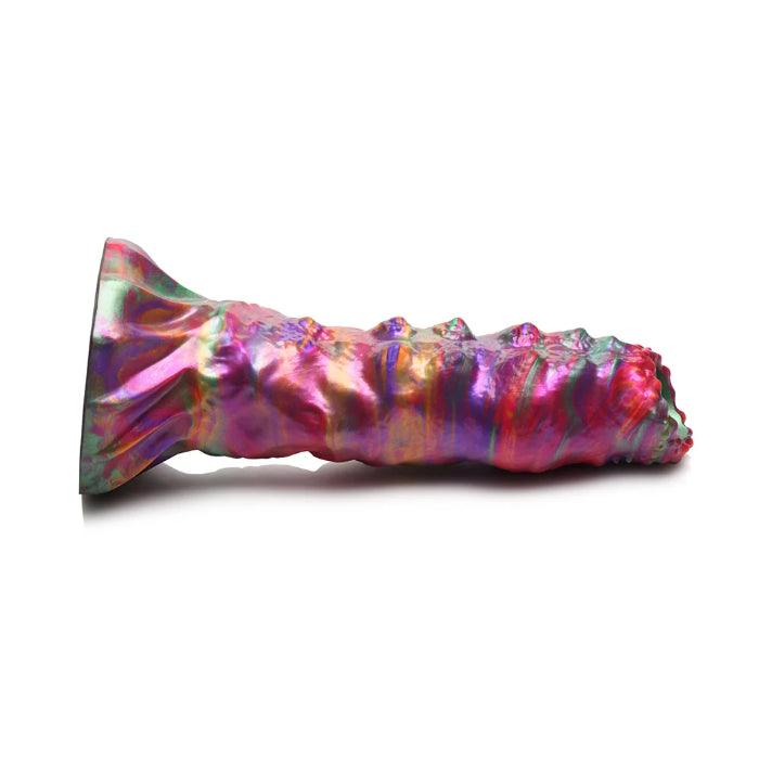 Creature Cocks Larva Silicone Ovipositor Dildo Textured Fantasy Shaped Harnessable Silicone Dildo with Silicone Eggs