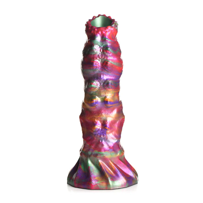 Creature Cocks Larva Silicone Ovipositor Dildo Textured Fantasy Shaped Harnessable Silicone Dildo with Silicone Eggs