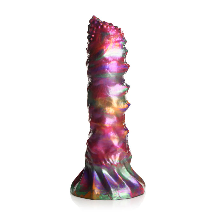 Creature Cocks Larva Silicone Ovipositor Dildo Textured Fantasy Shaped Harnessable Silicone Dildo with Silicone Eggs