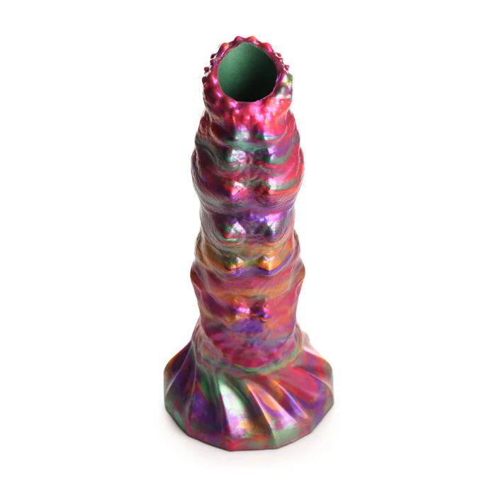 Creature Cocks Larva Silicone Ovipositor Dildo Textured Fantasy Shaped Harnessable Silicone Dildo with Silicone Eggs