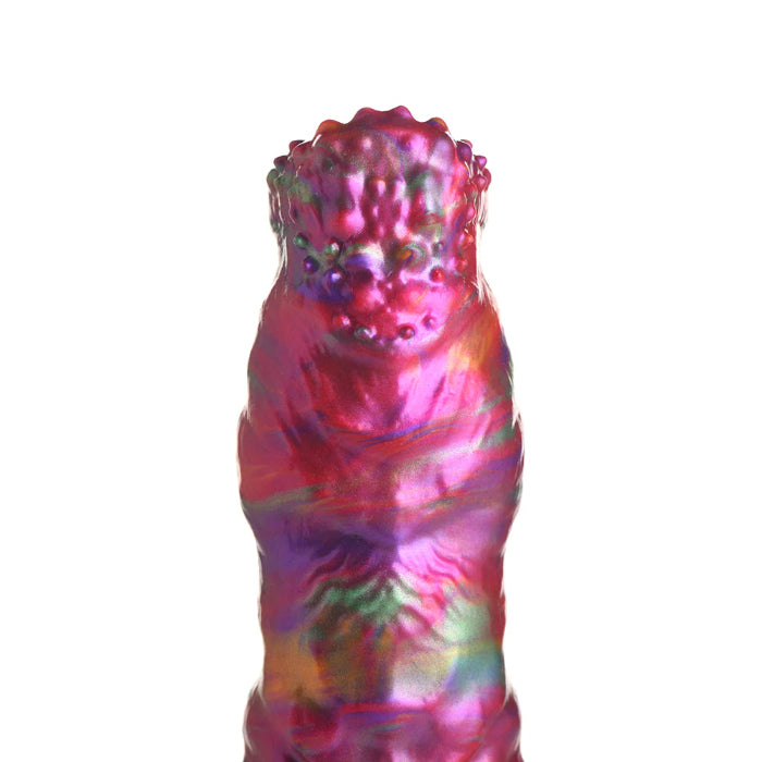 Creature Cocks Larva Silicone Ovipositor Dildo Textured Fantasy Shaped Harnessable Silicone Dildo with Silicone Eggs
