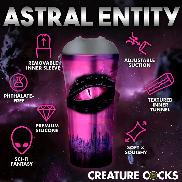 Creature Cocks Predator Fantasy Shaped Textured Creature Stroker With Adjustable Suction