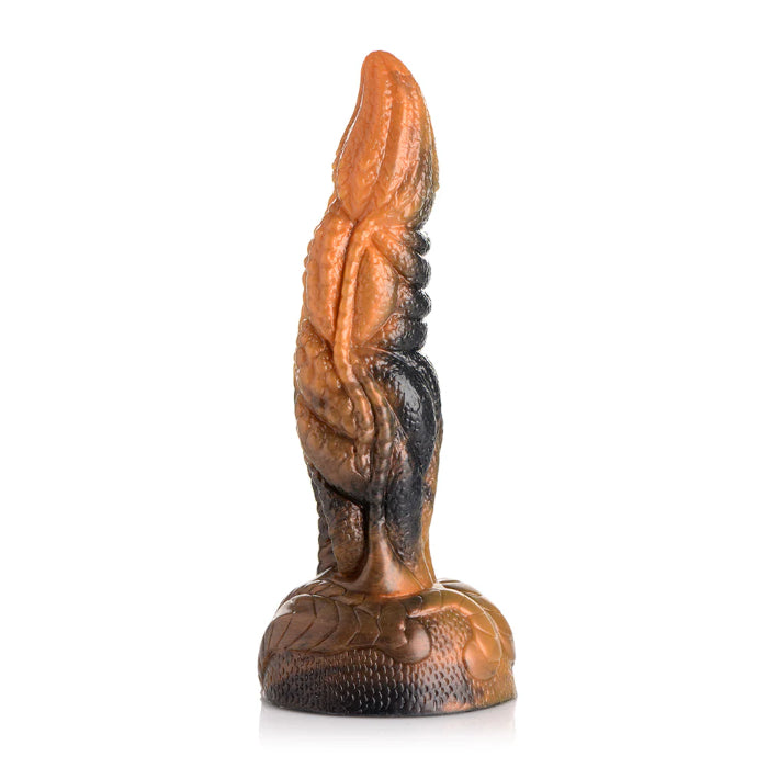 Creature Cocks Ravager Rippled Tentacle Shaped Fantasy Harnessable Silicone Dildo with Suction Cup