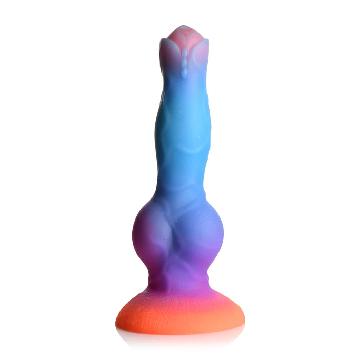 Creature Cocks Space Cock Glow-In-The-Dark Textured Fantasy Shaped Harnessable Silicone Dildo With Suction Cup