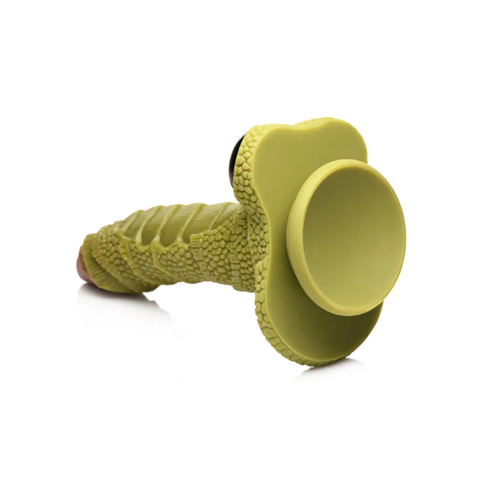 Creature Cocks Swamp Monster Green Scaly Fantasy Harnessable Silicone Dildo with Suction Cup