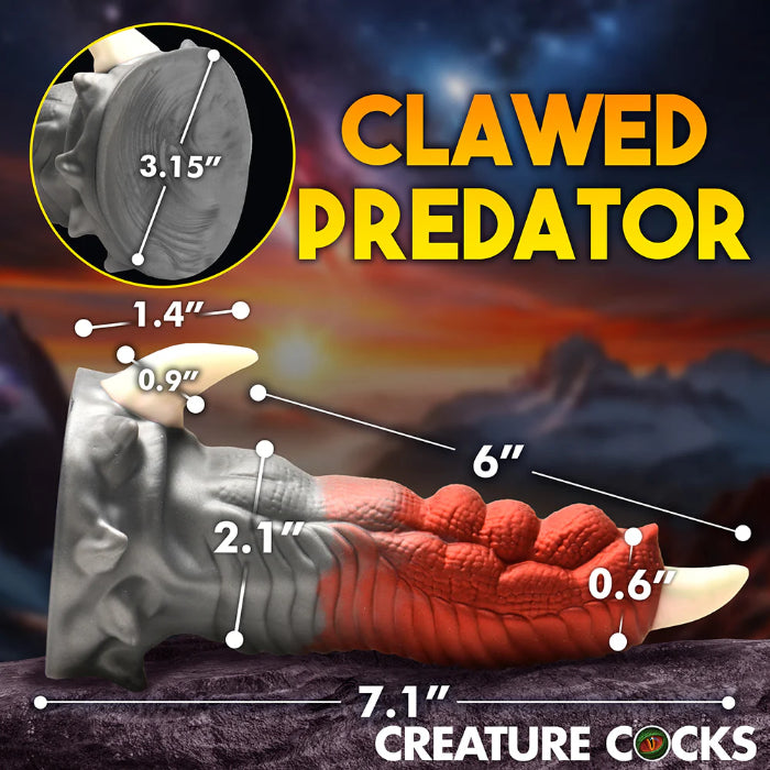 Creature Cocks Talon Silicone Fantasy Shaped Harnessable Dildo With Suction Cup