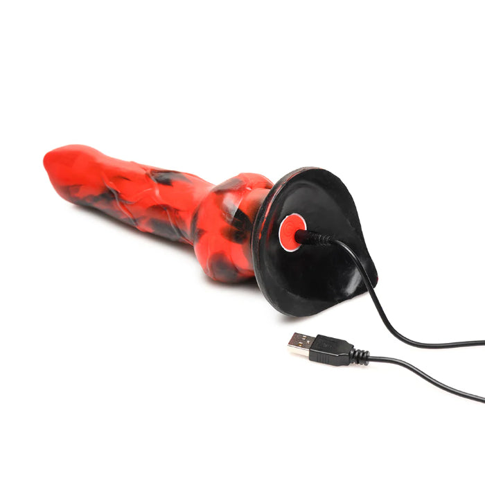Creature Cocks Vibra Beast Vibrating Rechargeable Silicone Fantasy Shaped Harnessable Dildo With Suction Cup