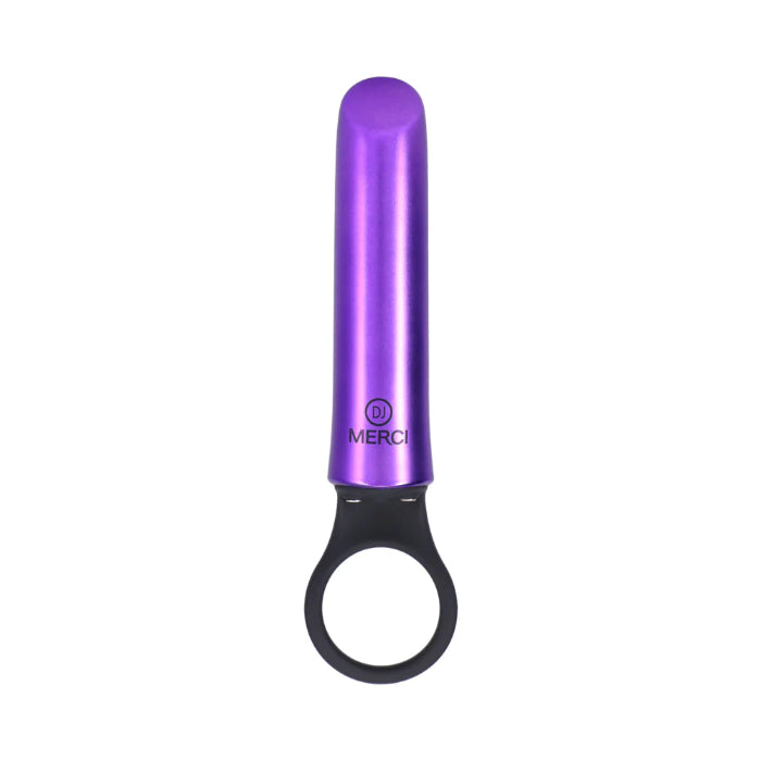 Doc Johnson Merci Power Play Rechargeable Vibrator with Silicone Grip Ring