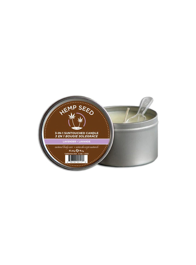 Earthly Bodies Lavender Moisturizing Massage Temperature Play Candle