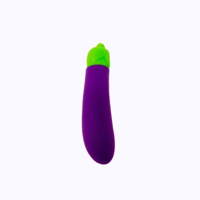 Emojibator Eggplant USB Rechargeable Eggplant Shaped Silicone Vibrating Bullet