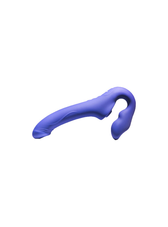 Evolved 2 Become 1 Silicone Rechargeable Triple-Motor Air Pulse Remote Controlled Double Dildo