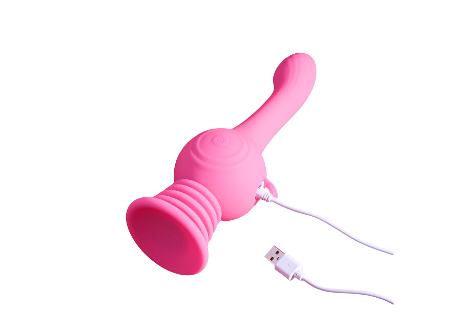 Evolved Gyro Vibe Rechargeable Powerful Gyrating Suction Cup Silicone Vibrator