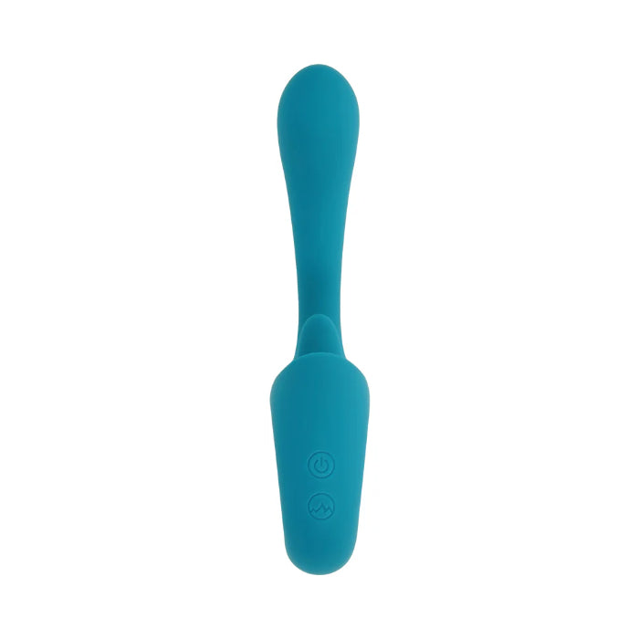 Evolved How Many Licks Flicking Tongue Rechargeable Silicone Dual Motor Vibrator With Handle