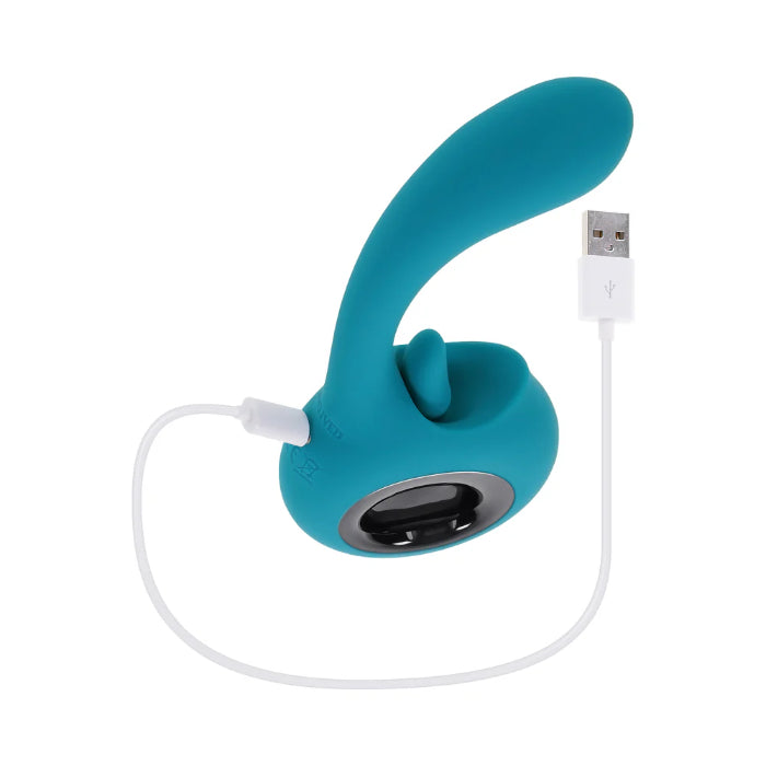 Evolved How Many Licks Flicking Tongue Rechargeable Silicone Dual Motor Vibrator With Handle
