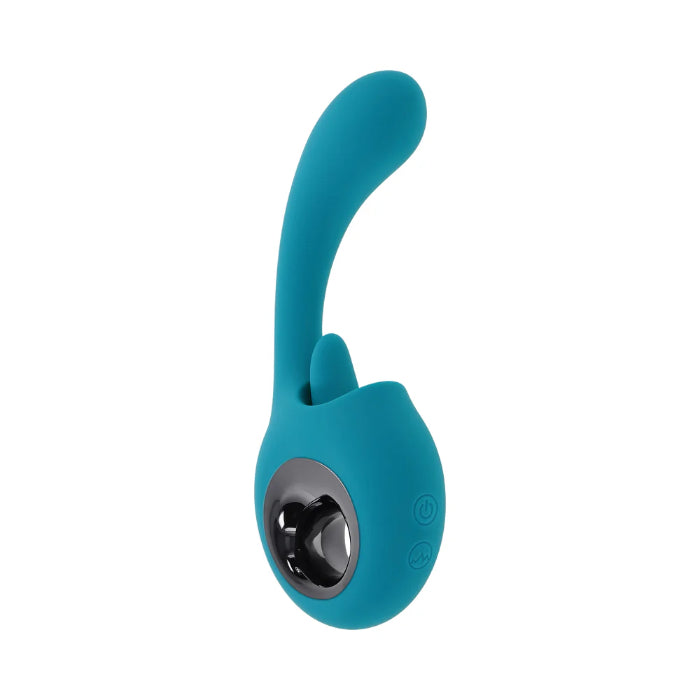 Evolved How Many Licks Flicking Tongue Rechargeable Silicone Dual Motor Vibrator With Handle