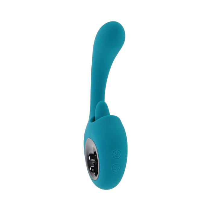 Evolved How Many Licks Flicking Tongue Rechargeable Silicone Dual Motor Vibrator With Handle