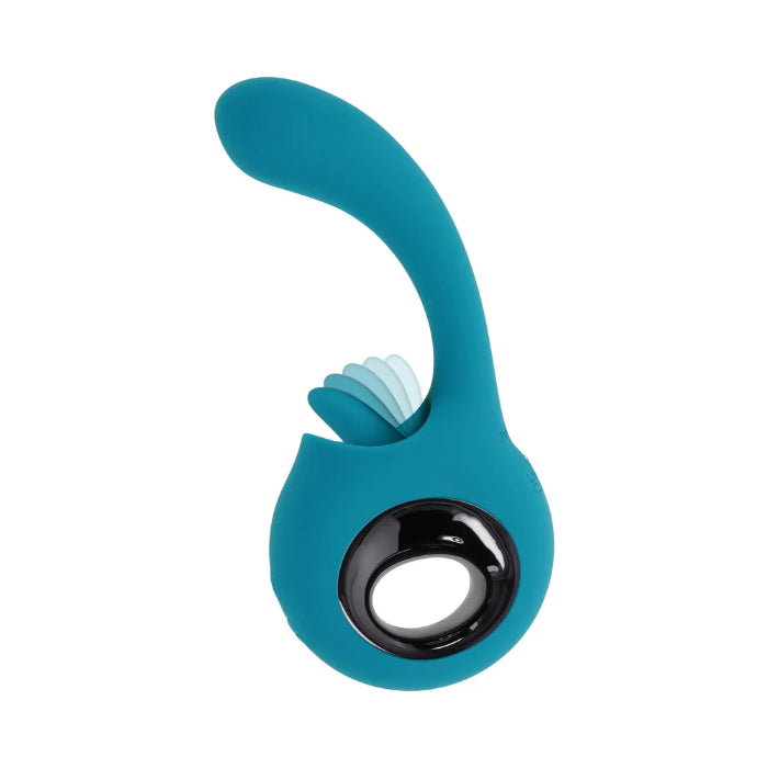 Evolved How Many Licks Flicking Tongue Rechargeable Silicone Dual Motor Vibrator With Handle