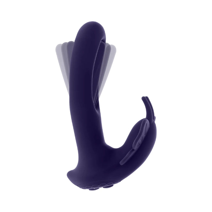 Evolved Lord Of The Wings Rechargeable Silicone Remote Control Dual Motor Rabbit Style Vibrator