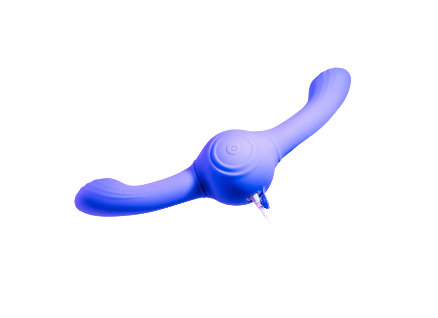 Evolved Our Gyro Vibe Rechargeable Dual Ended Powerful Gyrating Silicone Vibrator