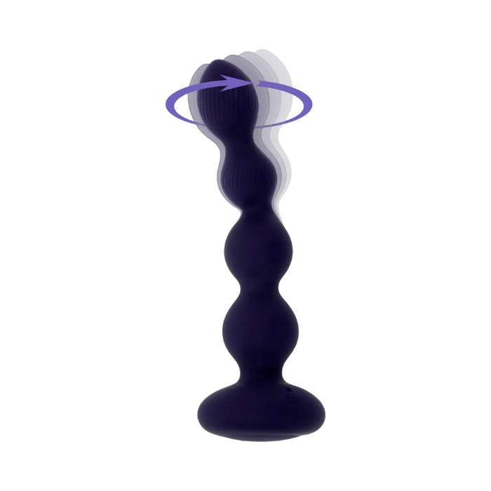Evolved Pleasure Orbit Rechargeable Remote Control Rotating Tip Vibrating Anal Beads