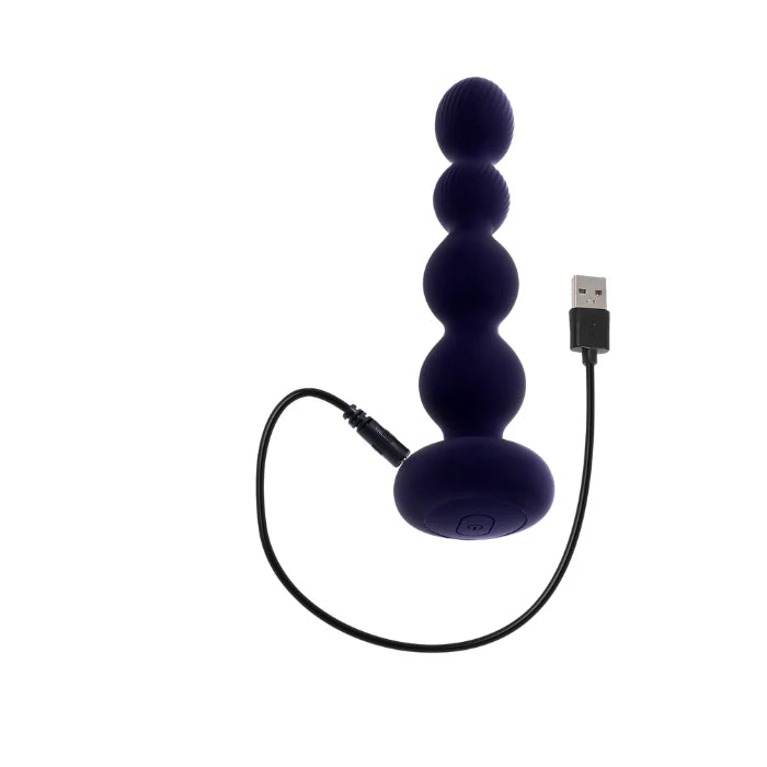 Evolved Pleasure Orbit Rechargeable Remote Control Rotating Tip Vibrating Anal Beads