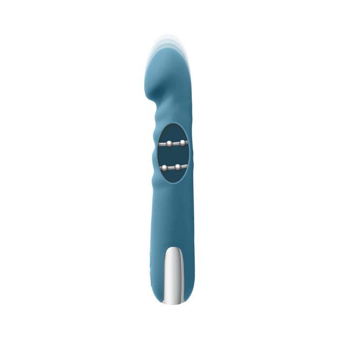 Evolved Queen Of All Trades Rechargeable Silicone Thrusting and Rotating Vibrator