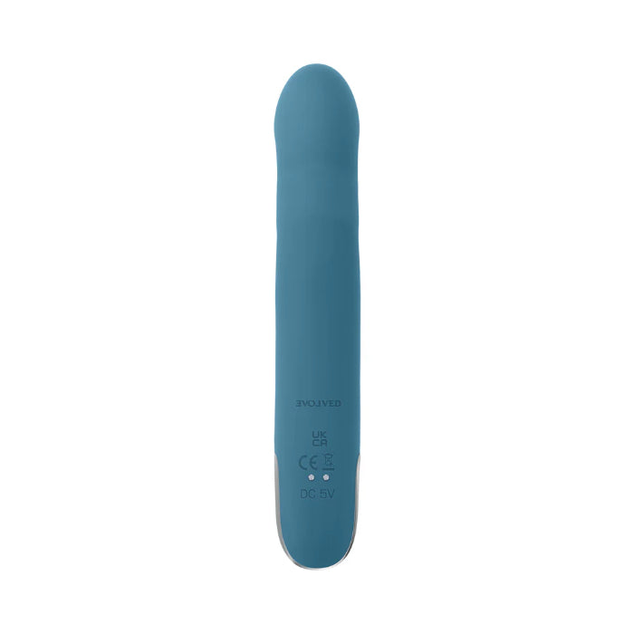 Evolved Queen Of All Trades Rechargeable Silicone Thrusting and Rotating Vibrator