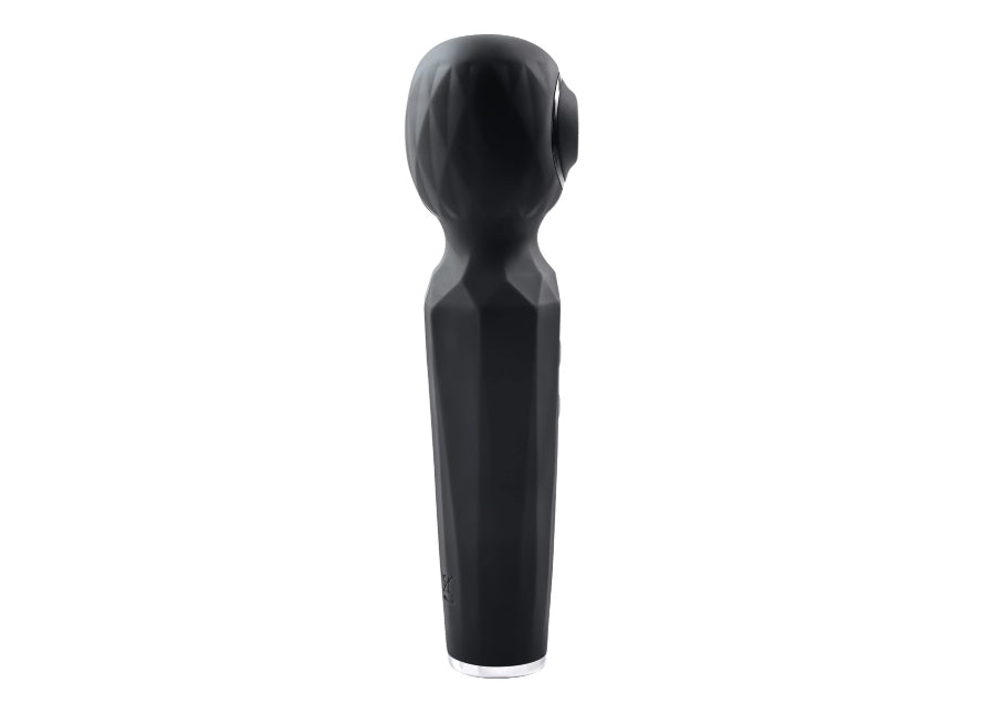 Evolved Rainbow Sucker Light-Up Rechargeable Dual-Function Silicone Suction Mini Wand Vibrator